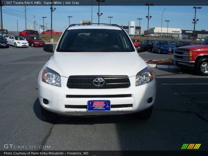 Super White / Ash Gray 2007 Toyota RAV4 4WD