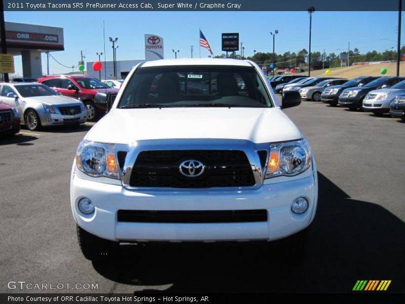 Super White / Graphite Gray 2011 Toyota Tacoma SR5 PreRunner Access Cab