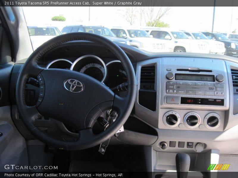 Super White / Graphite Gray 2011 Toyota Tacoma SR5 PreRunner Access Cab