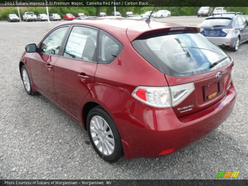 Camellia Red Pearl / Carbon Black 2011 Subaru Impreza 2.5i Premium Wagon