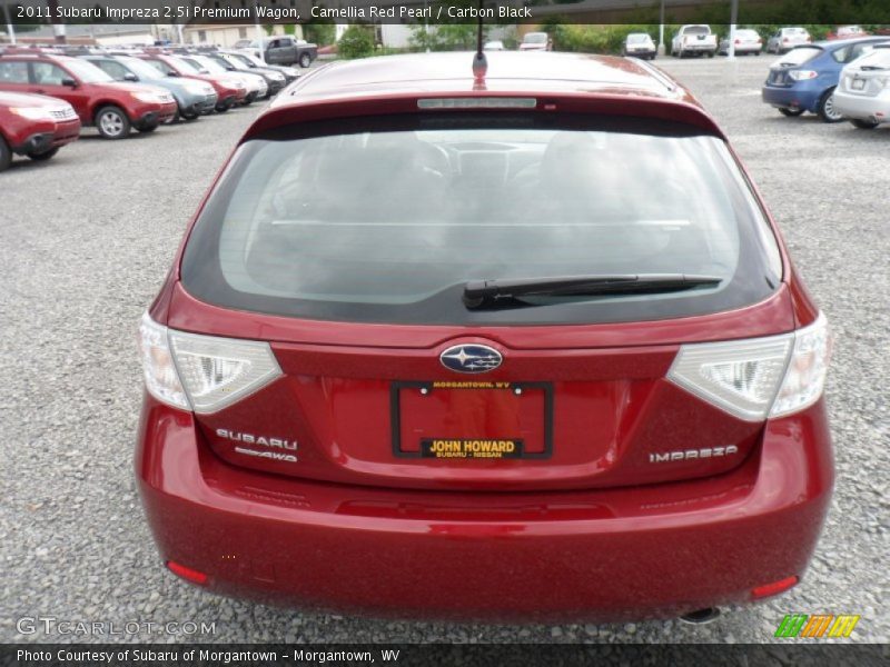 Camellia Red Pearl / Carbon Black 2011 Subaru Impreza 2.5i Premium Wagon