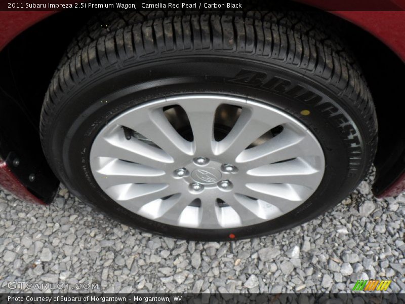 Camellia Red Pearl / Carbon Black 2011 Subaru Impreza 2.5i Premium Wagon