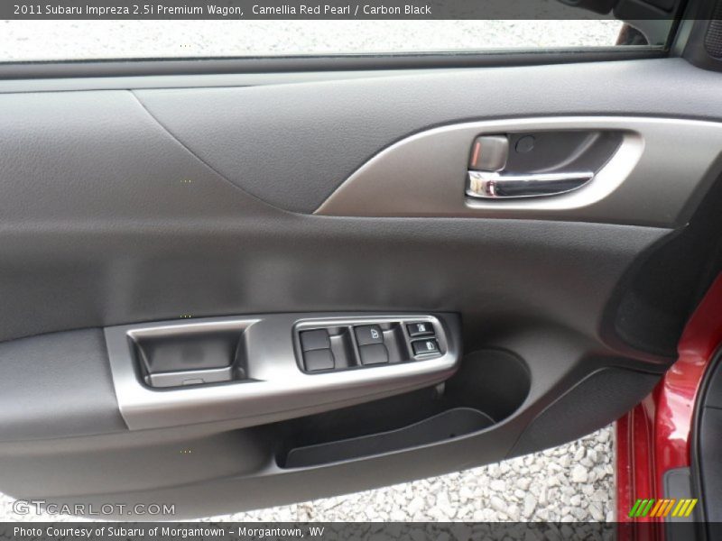 Camellia Red Pearl / Carbon Black 2011 Subaru Impreza 2.5i Premium Wagon