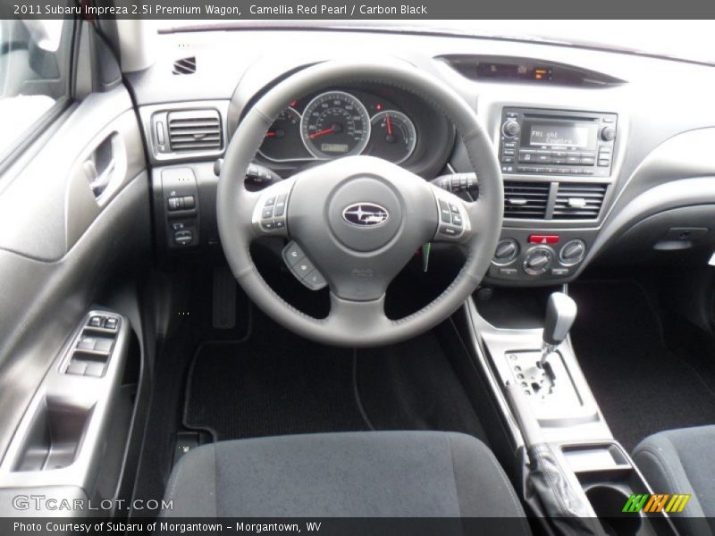 Camellia Red Pearl / Carbon Black 2011 Subaru Impreza 2.5i Premium Wagon
