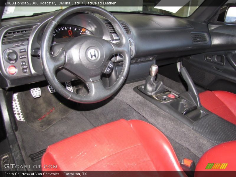  2000 S2000 Roadster Black/Red Leather Interior