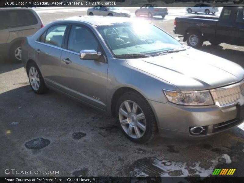 Vapor Silver Metallic / Dark Charcoal 2008 Lincoln MKZ Sedan