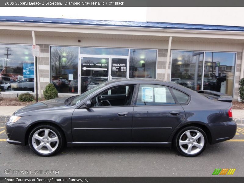 Diamond Gray Metallic / Off Black 2009 Subaru Legacy 2.5i Sedan