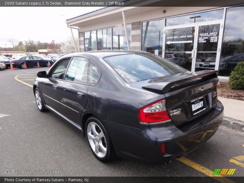 Diamond Gray Metallic / Off Black 2009 Subaru Legacy 2.5i Sedan