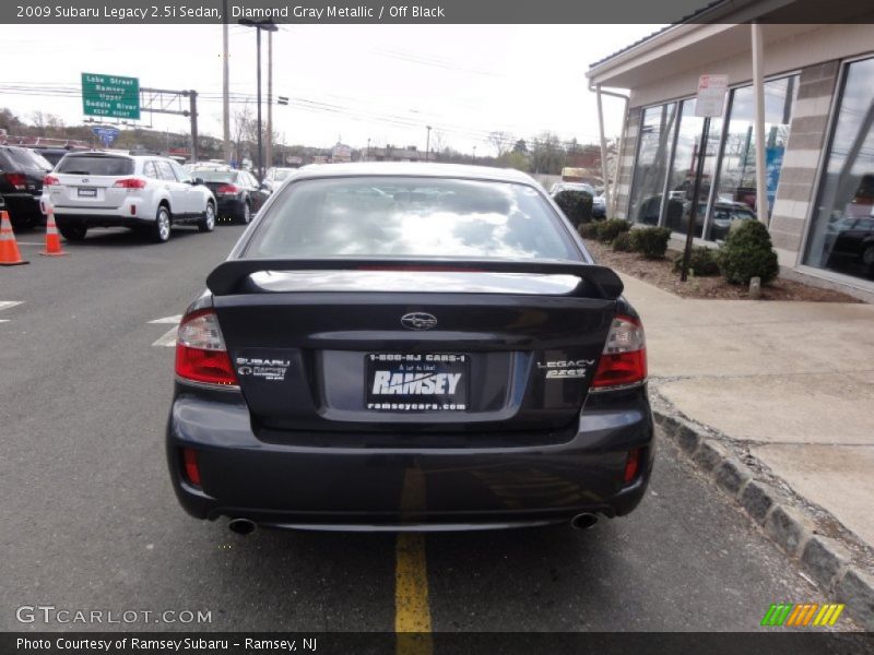 Diamond Gray Metallic / Off Black 2009 Subaru Legacy 2.5i Sedan