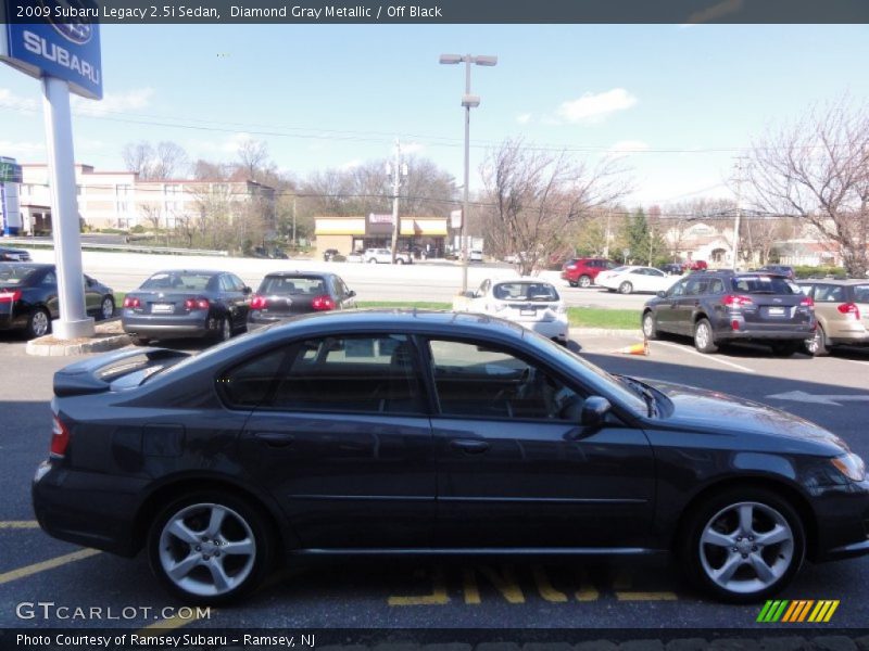Diamond Gray Metallic / Off Black 2009 Subaru Legacy 2.5i Sedan