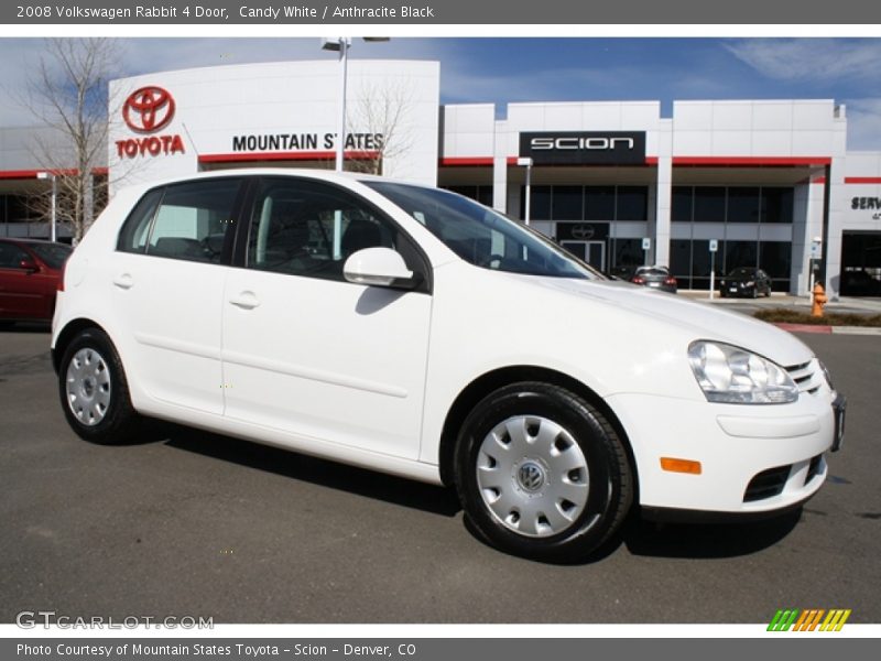 Candy White / Anthracite Black 2008 Volkswagen Rabbit 4 Door
