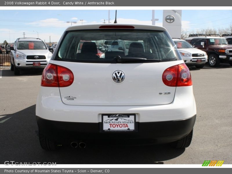 Candy White / Anthracite Black 2008 Volkswagen Rabbit 4 Door