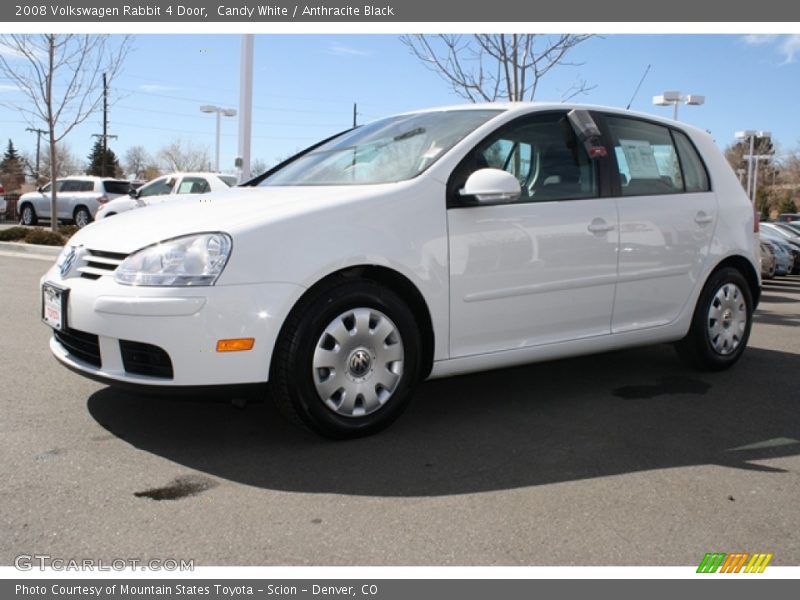 Candy White / Anthracite Black 2008 Volkswagen Rabbit 4 Door
