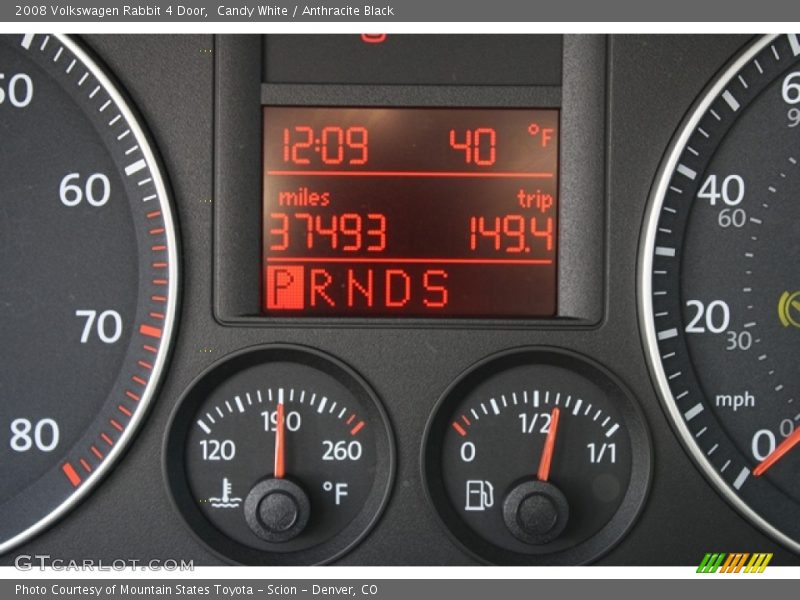 Candy White / Anthracite Black 2008 Volkswagen Rabbit 4 Door