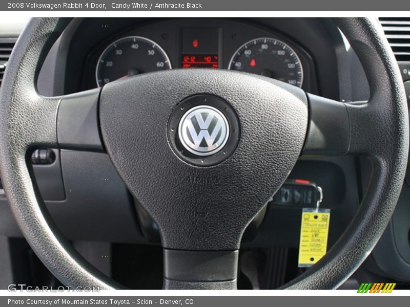 Candy White / Anthracite Black 2008 Volkswagen Rabbit 4 Door