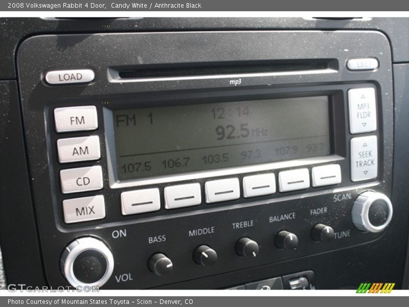 Candy White / Anthracite Black 2008 Volkswagen Rabbit 4 Door