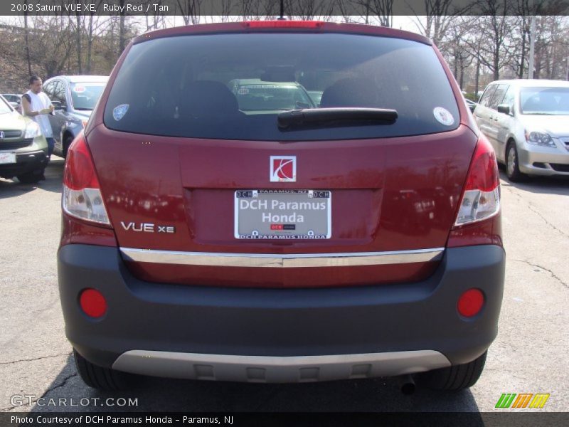 Ruby Red / Tan 2008 Saturn VUE XE