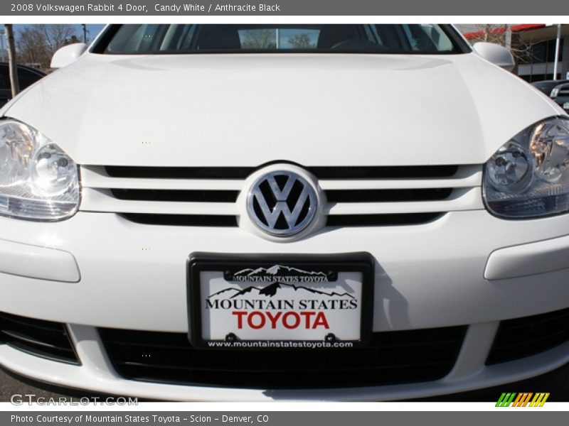 Candy White / Anthracite Black 2008 Volkswagen Rabbit 4 Door