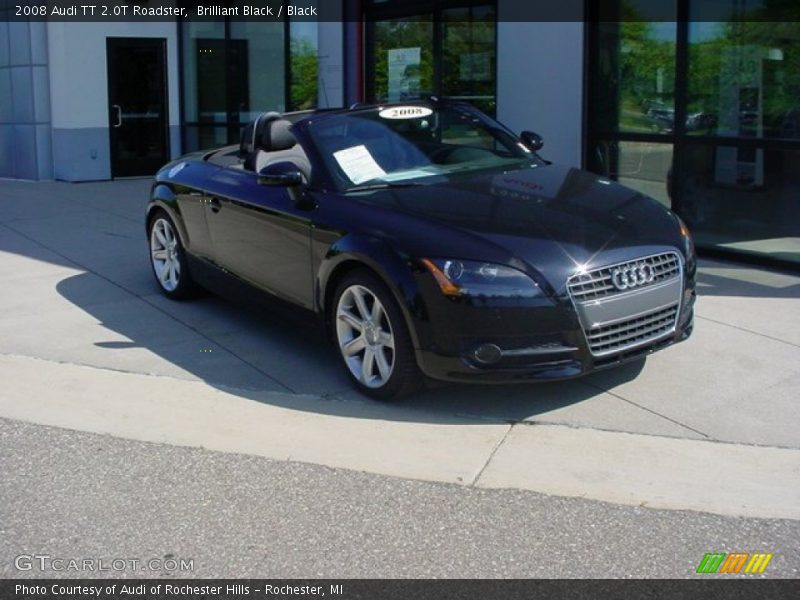 Brilliant Black / Black 2008 Audi TT 2.0T Roadster