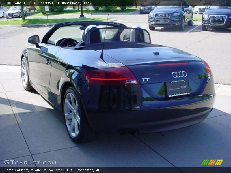 Brilliant Black / Black 2008 Audi TT 2.0T Roadster