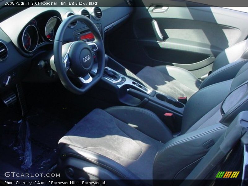 Brilliant Black / Black 2008 Audi TT 2.0T Roadster