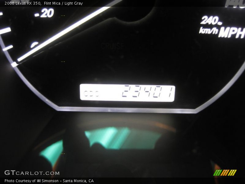 Flint Mica / Light Gray 2008 Lexus RX 350