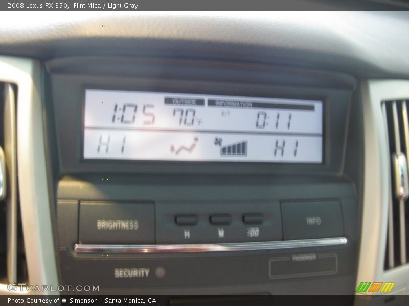 Flint Mica / Light Gray 2008 Lexus RX 350
