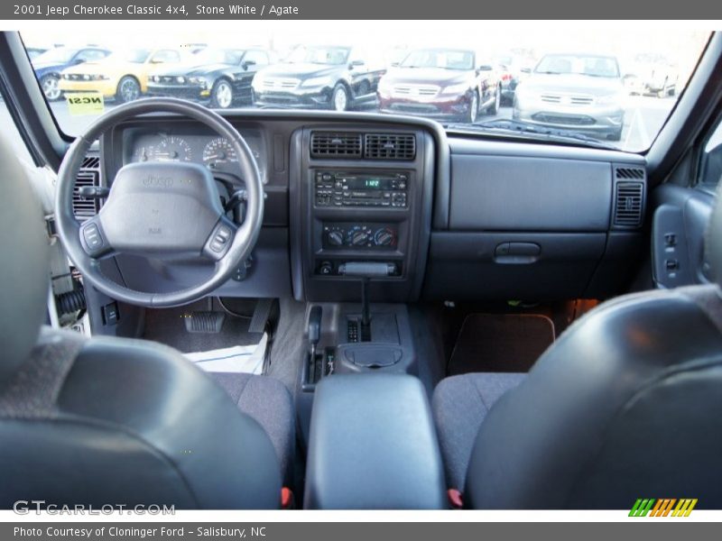 Stone White / Agate 2001 Jeep Cherokee Classic 4x4