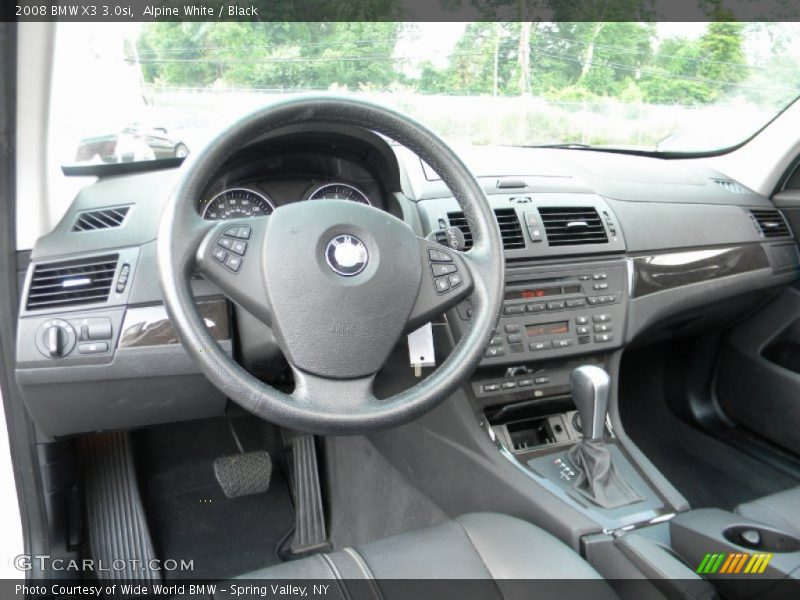 Alpine White / Black 2008 BMW X3 3.0si