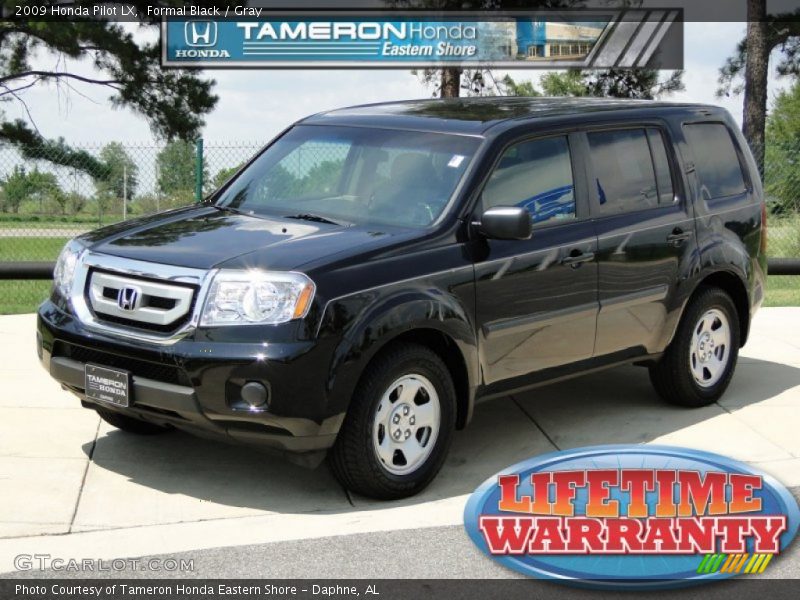 Formal Black / Gray 2009 Honda Pilot LX