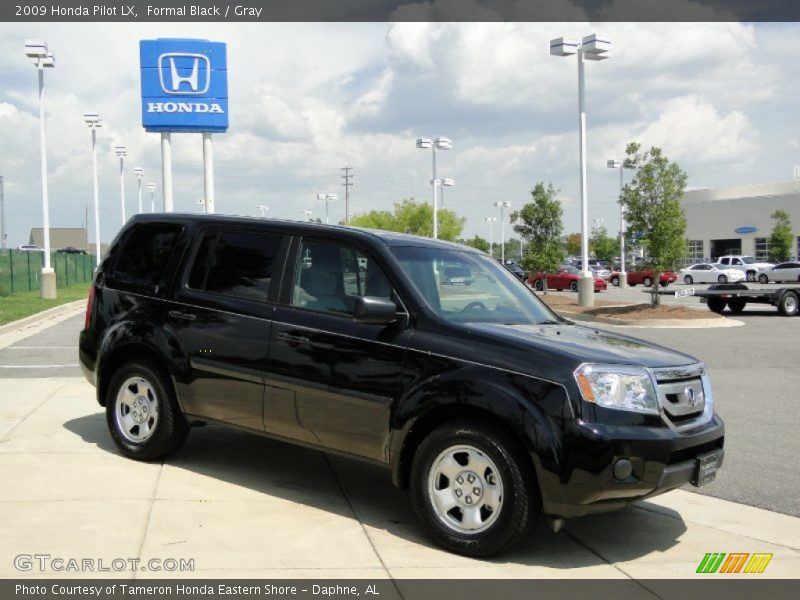 Formal Black / Gray 2009 Honda Pilot LX