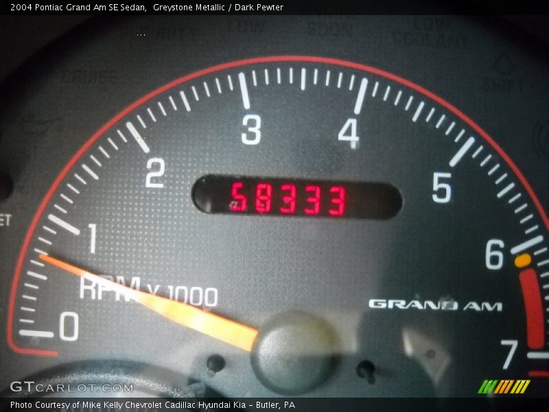 Greystone Metallic / Dark Pewter 2004 Pontiac Grand Am SE Sedan
