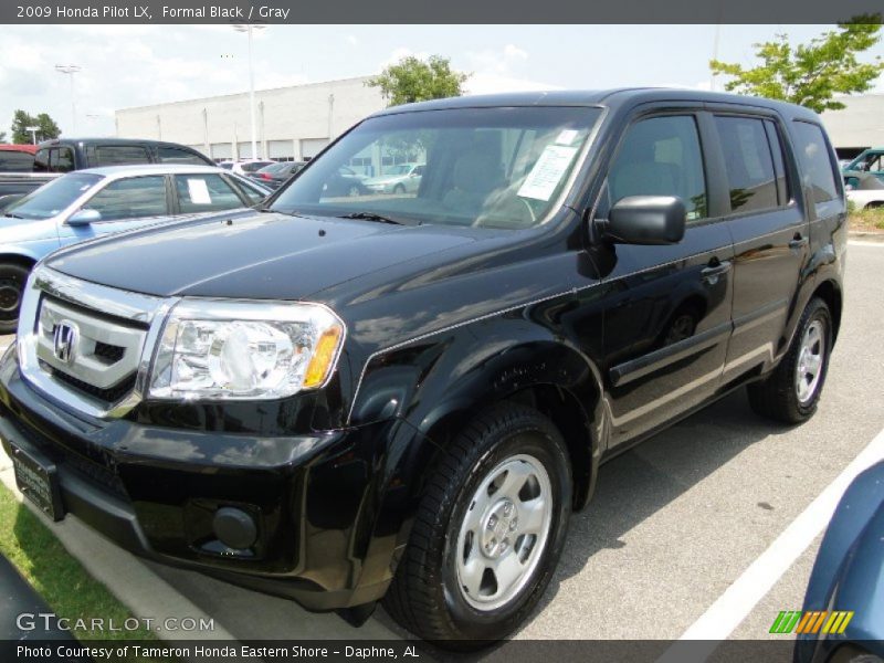 Formal Black / Gray 2009 Honda Pilot LX