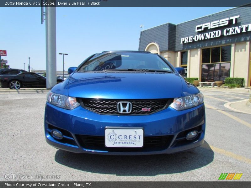 Dyno Blue Pearl / Black 2009 Honda Civic Si Coupe