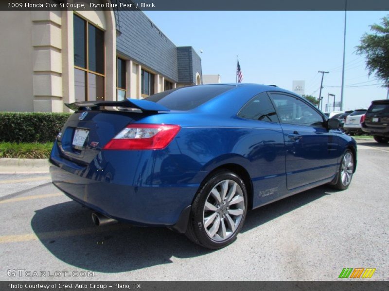 Dyno Blue Pearl / Black 2009 Honda Civic Si Coupe