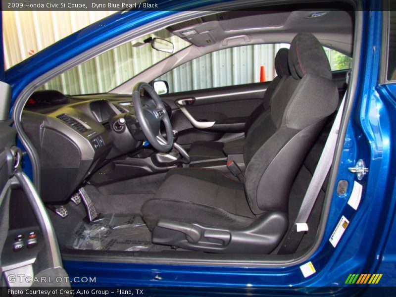 Dyno Blue Pearl / Black 2009 Honda Civic Si Coupe