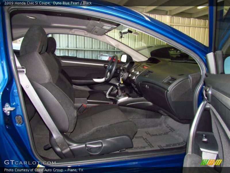 Dyno Blue Pearl / Black 2009 Honda Civic Si Coupe