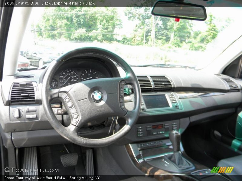 Black Sapphire Metallic / Black 2006 BMW X5 3.0i