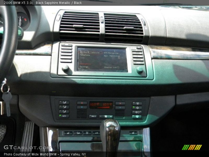 Black Sapphire Metallic / Black 2006 BMW X5 3.0i
