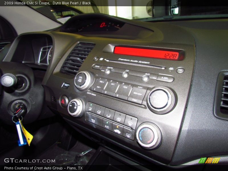 Dyno Blue Pearl / Black 2009 Honda Civic Si Coupe