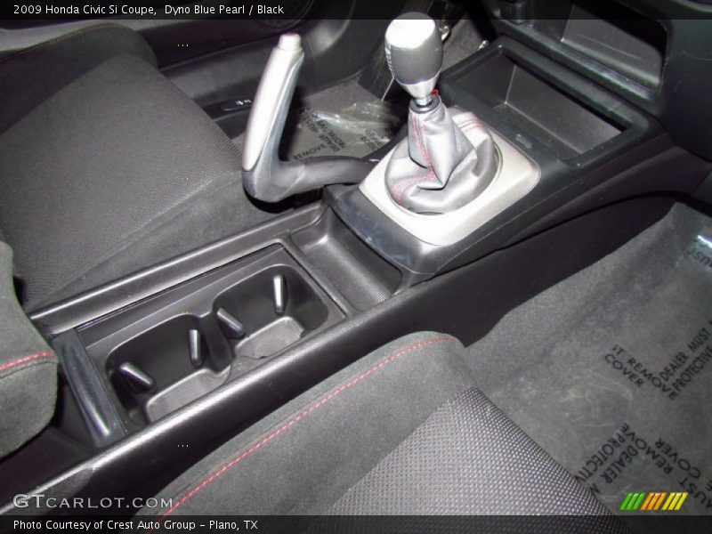 Dyno Blue Pearl / Black 2009 Honda Civic Si Coupe