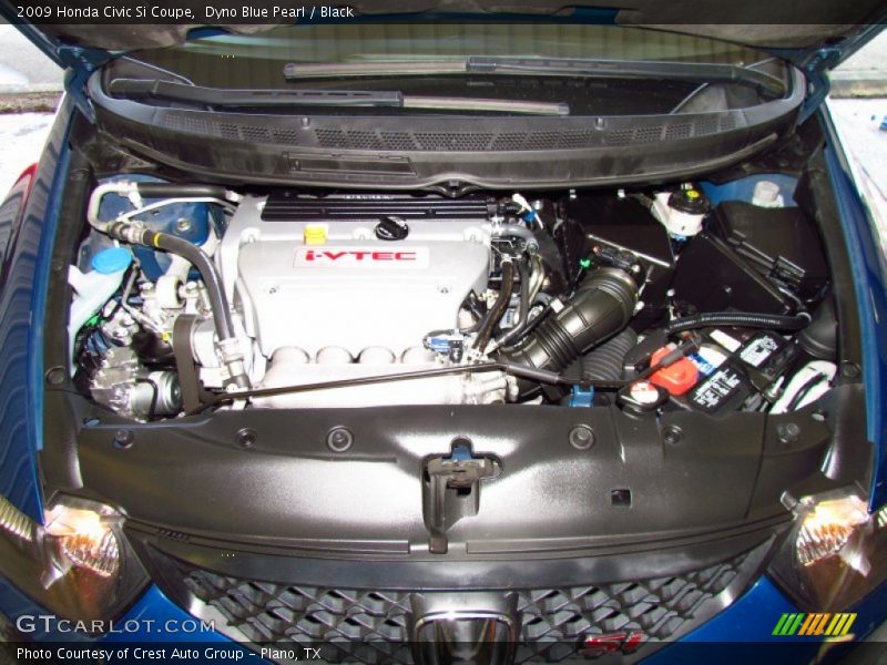 Dyno Blue Pearl / Black 2009 Honda Civic Si Coupe