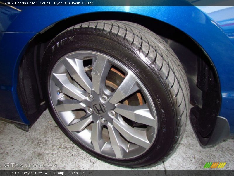 Dyno Blue Pearl / Black 2009 Honda Civic Si Coupe