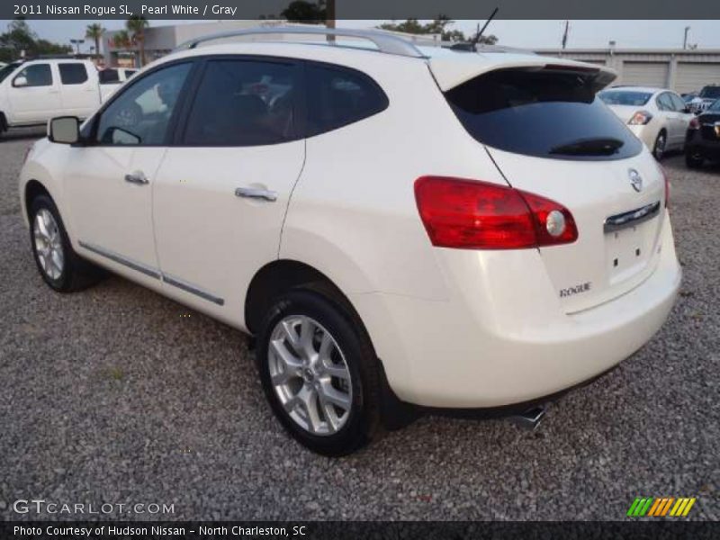 Pearl White / Gray 2011 Nissan Rogue SL