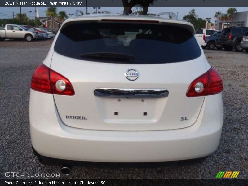 Pearl White / Gray 2011 Nissan Rogue SL