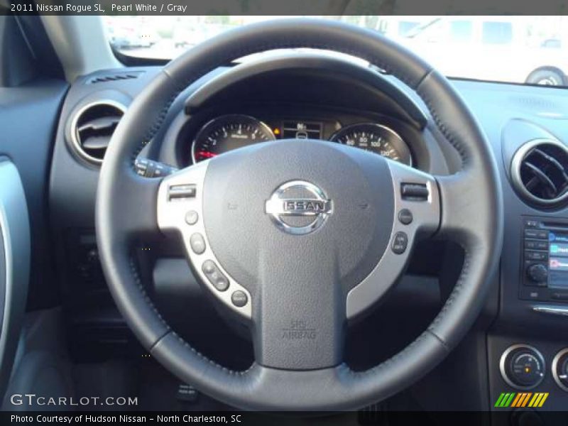 Pearl White / Gray 2011 Nissan Rogue SL