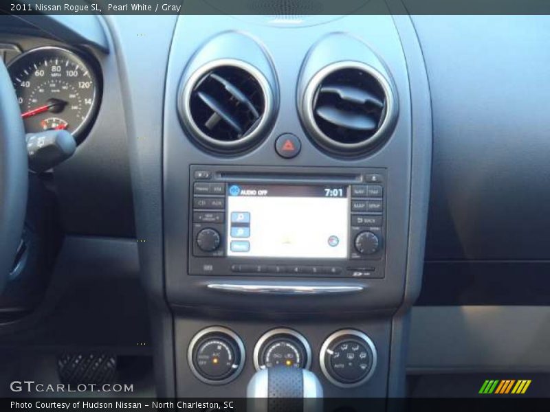 Pearl White / Gray 2011 Nissan Rogue SL