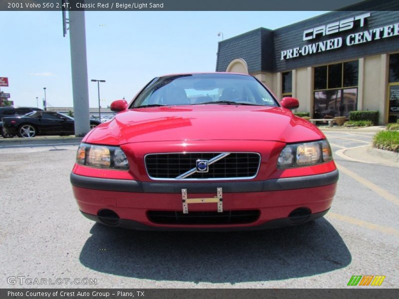 Classic Red / Beige/Light Sand 2001 Volvo S60 2.4T