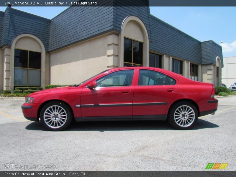 Classic Red / Beige/Light Sand 2001 Volvo S60 2.4T