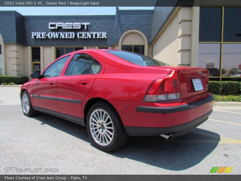 Classic Red / Beige/Light Sand 2001 Volvo S60 2.4T